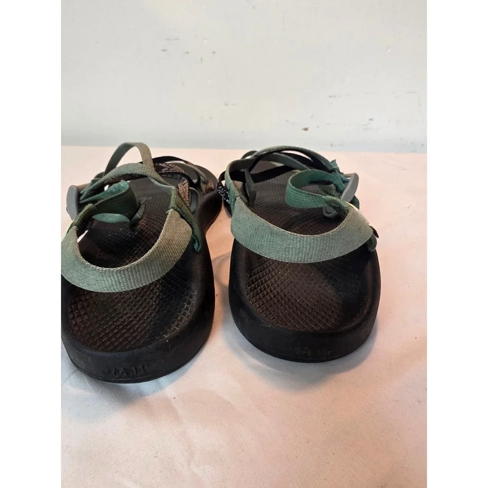 Chaco Z2 Classic Sport Sandals Mens 11 Sage Green Black Toe Loop USA Assembled